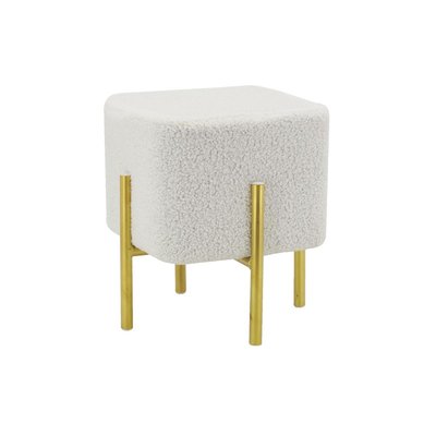 Tabouret carré pied doré Gatsby AUBRY GASPARD