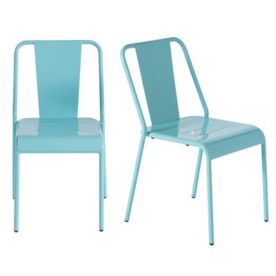 Lot de 2 Chaises en métal indus Achille SIGNATURE