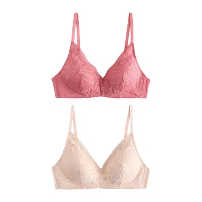 Soutien-gorge à détail en dentelle, lot de 2 NEXT