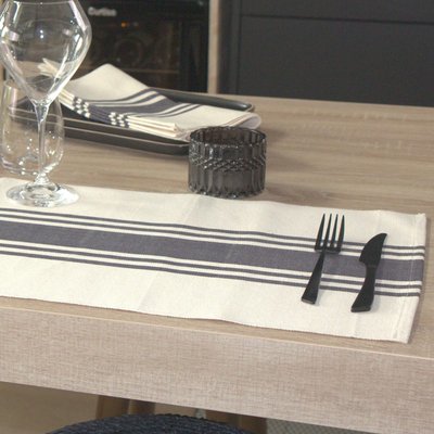 Lot de 4 sets de table à rayures d'antan SUD ETOFFE