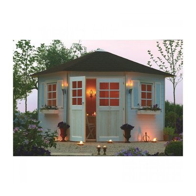 Abri de Jardin Maisonnette Chalet de Jardin Kiosque Nancy Grand modele HABITAT ET JARDIN