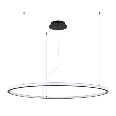 Lustre Aluminium Noir LED 1 Risa EDEN