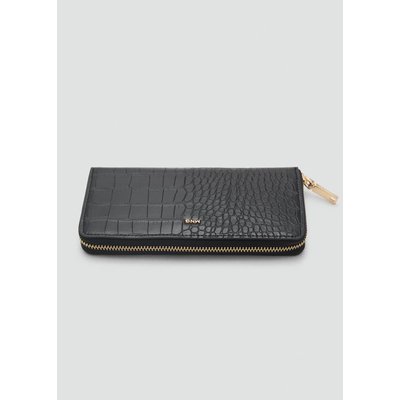 Portefeuille effet croco MANGO