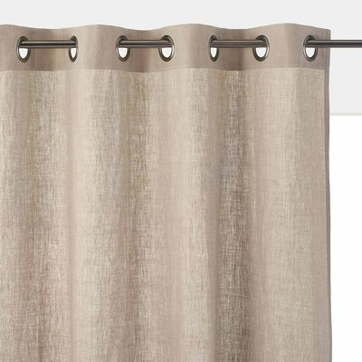 Gordijn in gewassen linnen met oogjes, radiator, Onega LA REDOUTE INTERIEURS