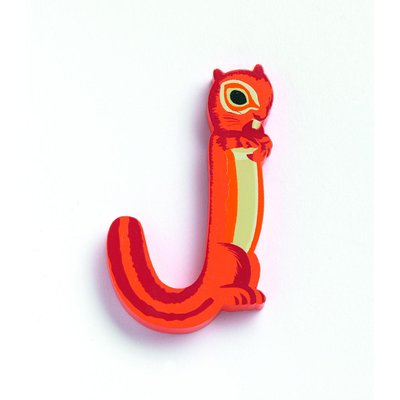 Lettre animaux en bois J DJECO