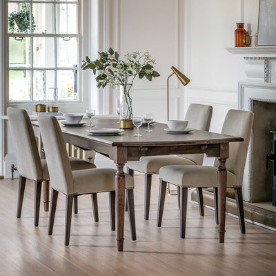 Meford Antique Wood Extendable Dining Table (Seats 6-8) SO'HOME