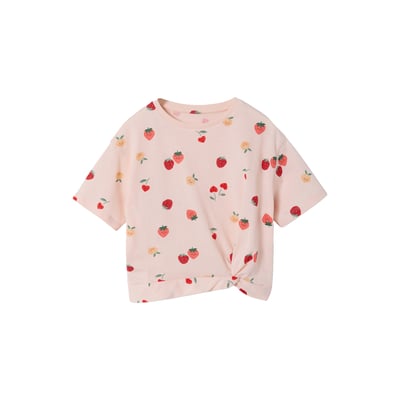 T-shirt manches courtes tropical à nœud VERTBAUDET
