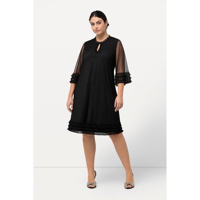 Robe en tulle à col rond et manches 3/4 ULLA POPKEN