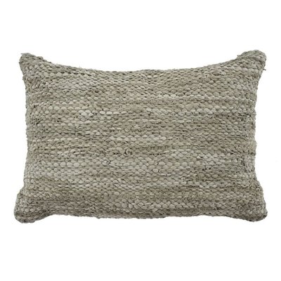 Coussin en cuir tressé burgundy SKIN THE DECO FACTORY