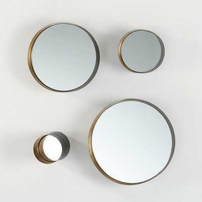 Miroirs ronds en métal (lot de 4) RECOLLECTION