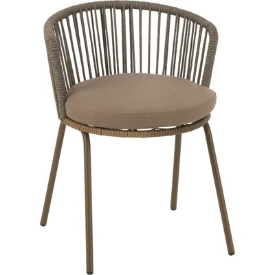 Chaise design en acier et corde  assise confortable RECOLLECTION