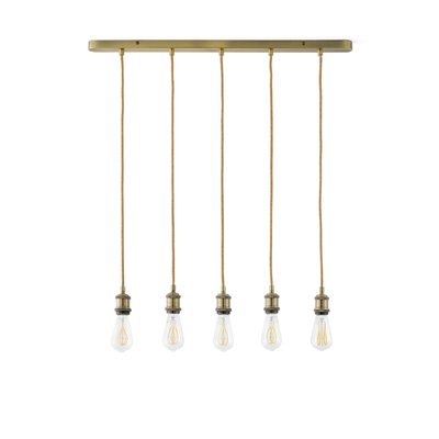 Suspension grappe en laiton et jute, Palatina LA REDOUTE INTERIEURS