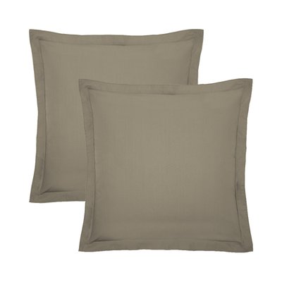 Lot de 2 taies percale de coton 90 fils OLANA GARNIER-THIEBAUT