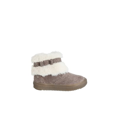Boots cuir fourrés VERTBAUDET