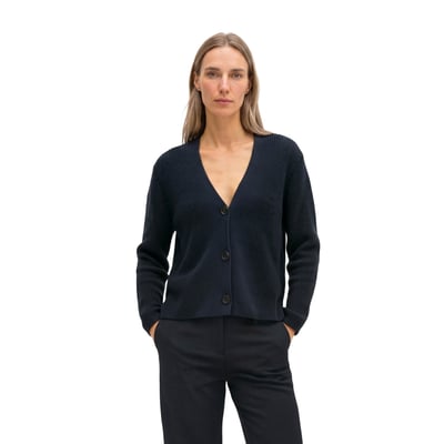Cardigan col V relaxed en coton biologique lourd MARC O'POLO
