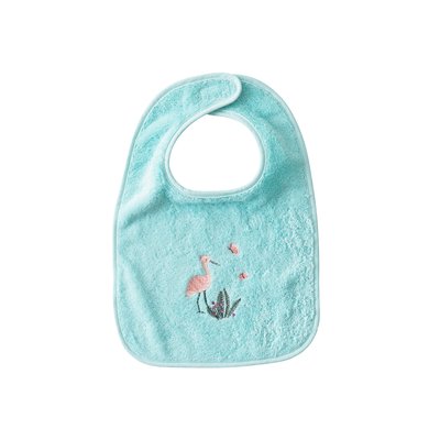 Bavoir coton ARUBA CARRE BLANC