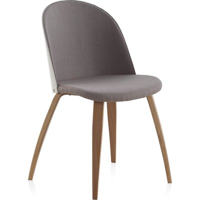 x2 Chaises bois et tissu  confort dossier chêne design élégant RECOLLECTION