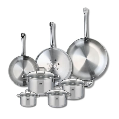 3 poêles 24/28/32cm + 4 faitouts 12/14/16/20cm PROFI CITRIN ELO