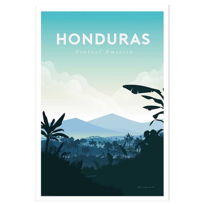 Affiche Voyage en Honduras HEXOA