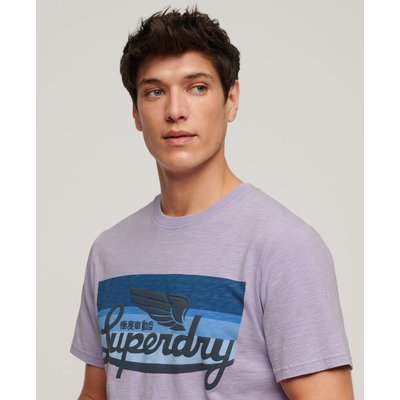 T-shirt à rayures et logo Cali SUPERDRY