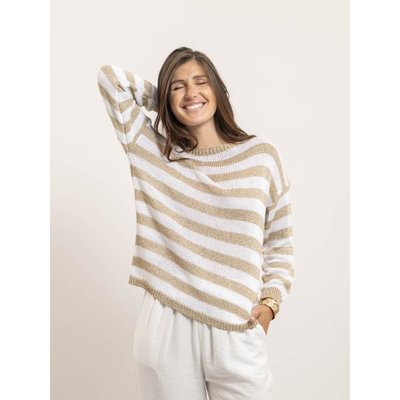 Pull Motifs Rayures Fil textile Kanina DONA LISA