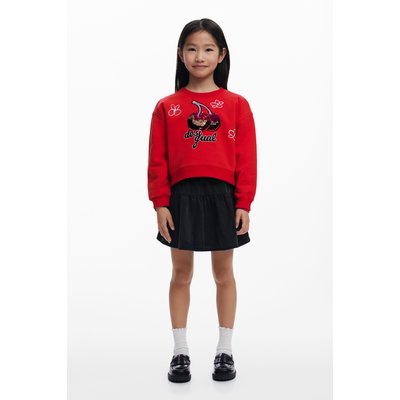 Sweat-shirt cerises paillettes DESIGUAL