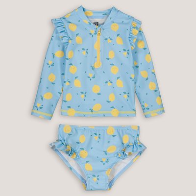 Maillot de bain 2 pièces T-shirt protection UV LA REDOUTE COLLECTIONS