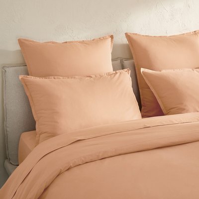 Sabbal Washed Cotton Percale Pillowcase AM.PM