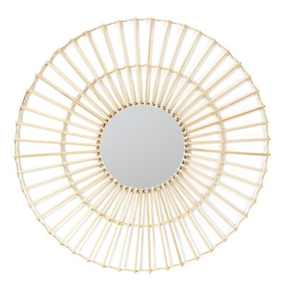 Miroir Rond en rotin THE HOME DECO FACTORY