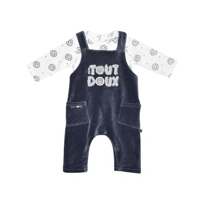 T-shirt + salopette velours fereol SUCRE D'ORGE