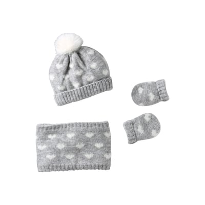Ensemble bonnet, snood et moufles VERTBAUDET
