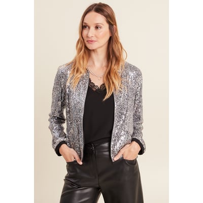 Veste zippée sequins BREAL
