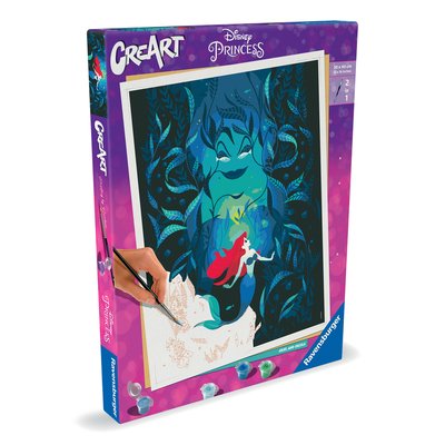 Creart 30x40cm ariel et ursula disney princess RAVENSBURGER