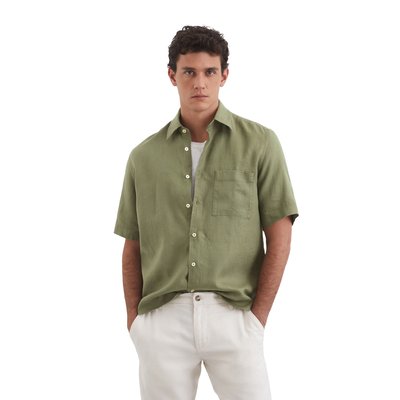 Chemise à manches courtes regular en pur lin MARC O'POLO