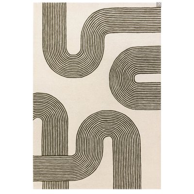 Tapis moderne tufté main en laine CROOK NOVATREND