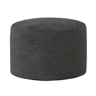 Pouf repose-pieds rond velours côtelé Oeko-Tex® - FRANKIE ICON