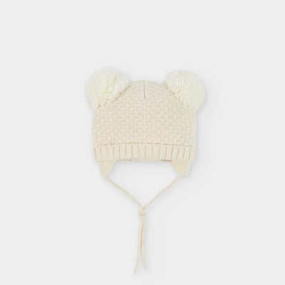 Bonnet bébé avec pompons BOBOLI
