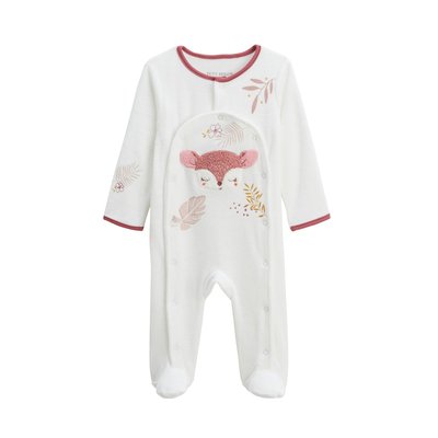 Pyjama bébé en velours ouverture pont Oona PETIT BEGUIN