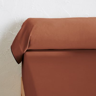 Nackenrollenbezug Victor uni, vorgewaschener Baumwoll-Satin LA REDOUTE INTERIEURS