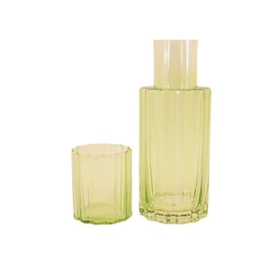 Carafe en verre avec verre assorti HASHTAG DECO