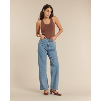 JEANS DROIT LARGE TAILLE HAUTE DENIM CONFORT LABDIP