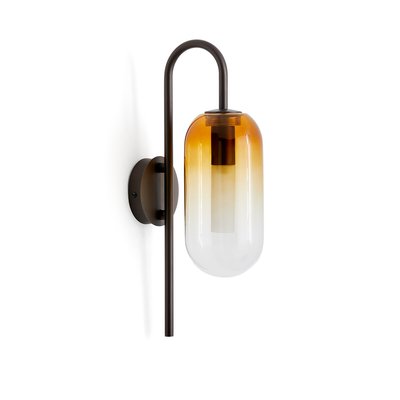 Wandlamp in amber glas, Linterna AM.PM