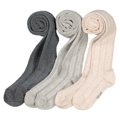 Lot de 3 collants unis torsadés LA REDOUTE COLLECTIONS