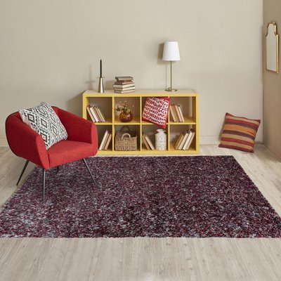 Tapis poils longs shaggy tissé motif faux uni UNI D UN AMOUR DE TAPIS