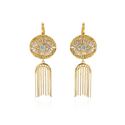 Boucles d'oreilles dormeuses avec chaînes pour oreilles percées MISTIK HIPANEMA