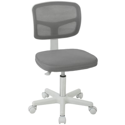 Chaise de bureau Tissu en maille Gris HOMCOM