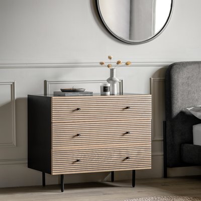 Hopewell 3 Drawer Slatted Chest SO'HOME