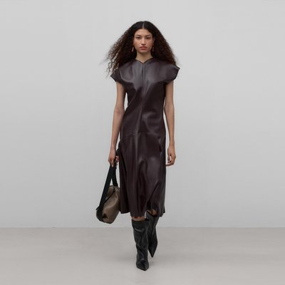 Robe en cuir La Redoute