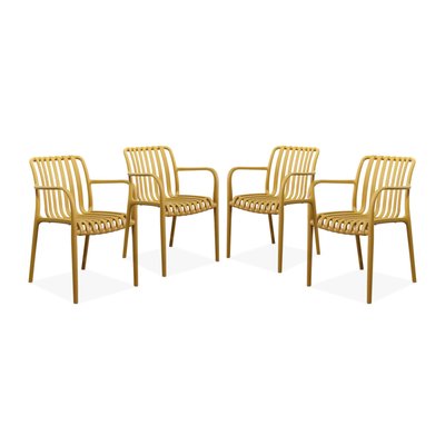 Fauteuil de jardin plastique (lot de 4) AGATHE FAUTEUILS SWEEEK