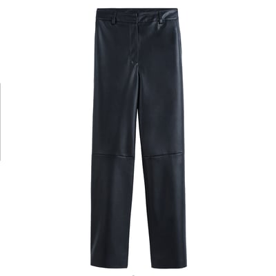 Faux Leather Straight Trousers LA REDOUTE COLLECTIONS